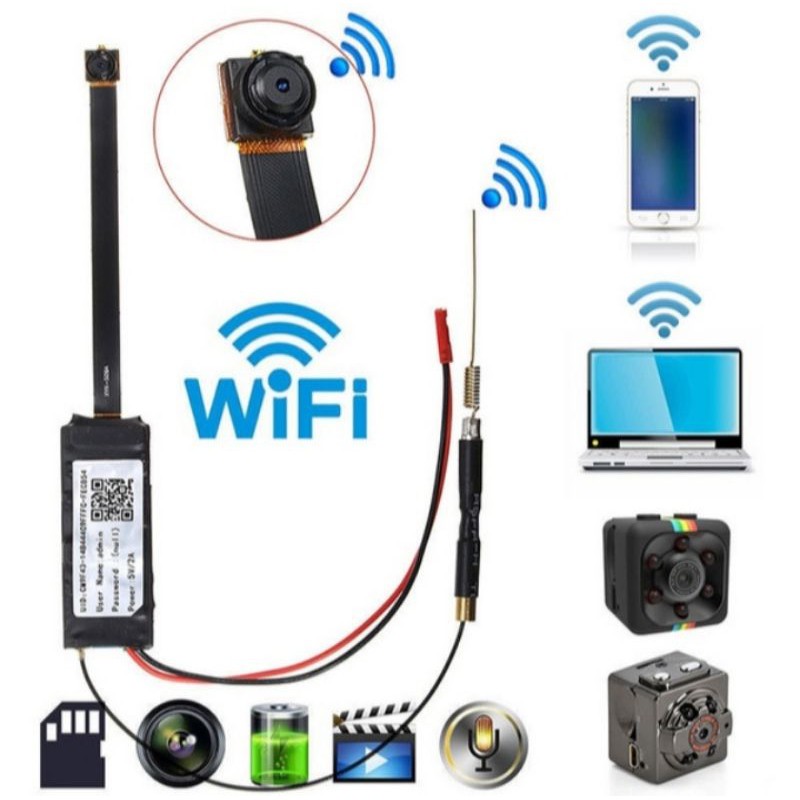 Spy Camera | Ip Wireles Wifi Ip Hidden 1080P SpyCam Super Mini Full HD