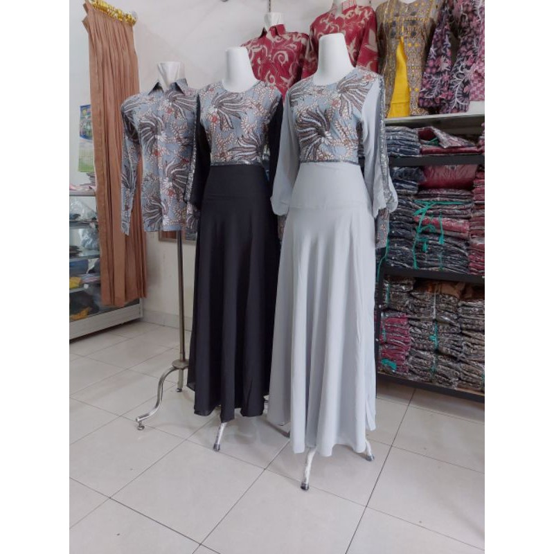 TERBARU DAN TERLARIS COUPLE GAMIS NETTY ORIGINAL KARYA BATIK PEKALONGAN HIGHQUALITY