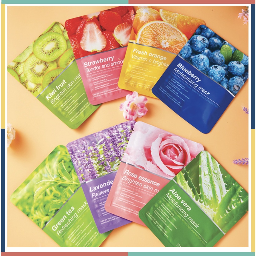 New Bio Fruit Sheet Mask Masker Wajah Bio BQ021