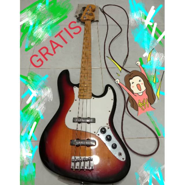 Gitar Bass Elektrik Fender Bekas