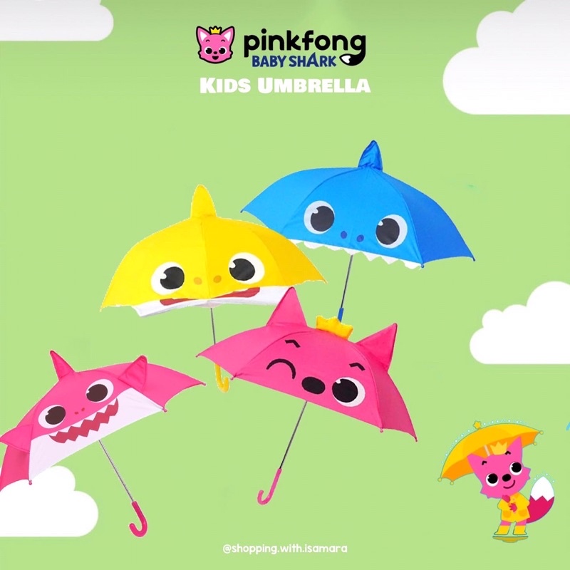 Jual Pinkfong Baby Shark Kids Umbrella / Payung anak | Shopee Indonesia