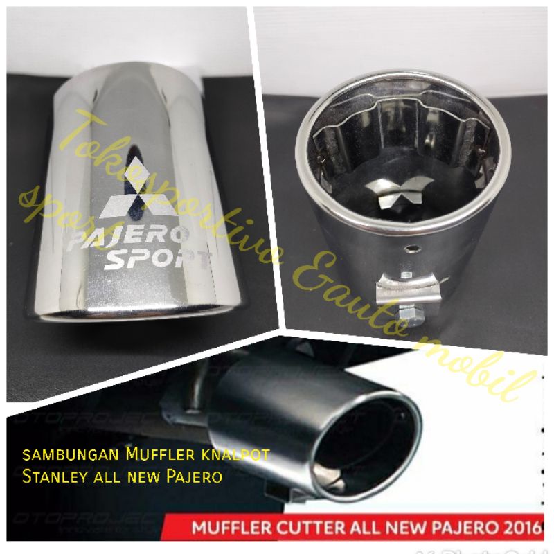 Muffler sambungan knalpot Stanley Mitsubishi all new Pajero chrome