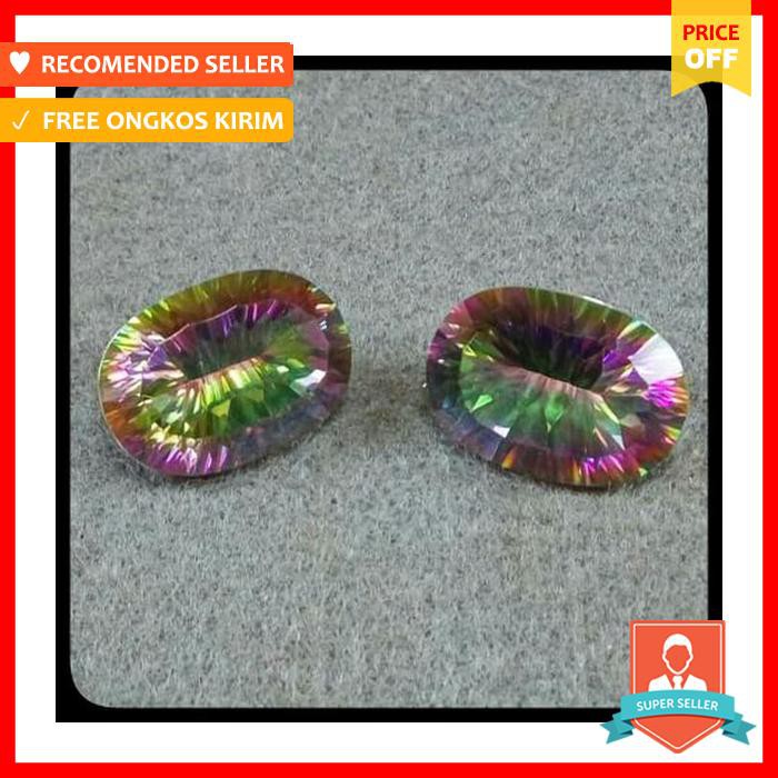 BATU PERMATA NATURAL MYSTIQUE QUARTZ RAINBOW SUPER COLOR BIG SIZE