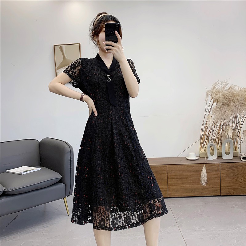 IDR-06 import korean black knit dress korea high quality japan casual wanita