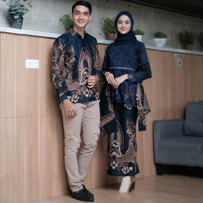 KEBAYA COUPLE SEMI PRANCIS Katun BAHAN KEBAYA SEMI FRANCE CORNELI COUPLE DANILLA BATIK COUPLE kiana