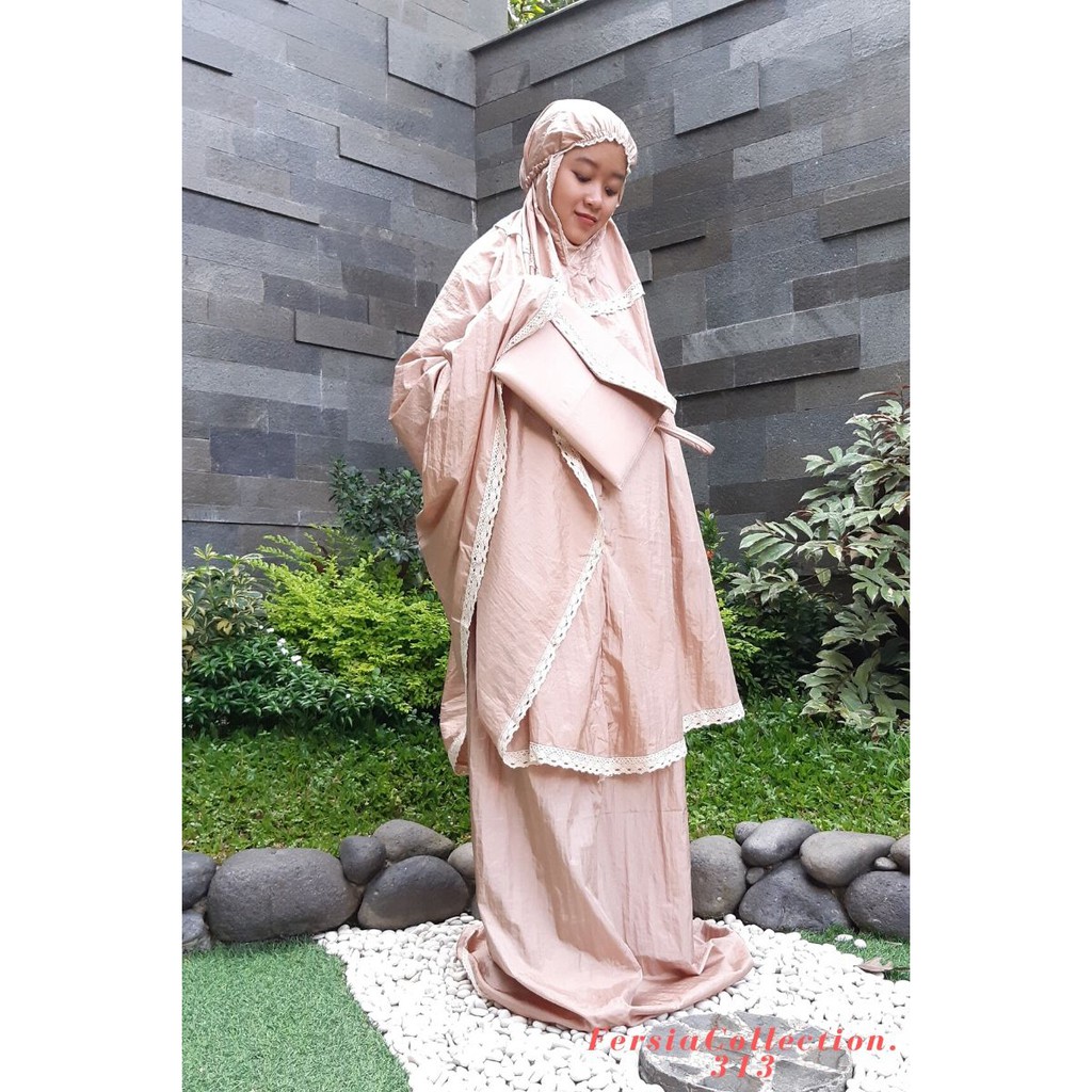 Mukena Parasut Warna Renda