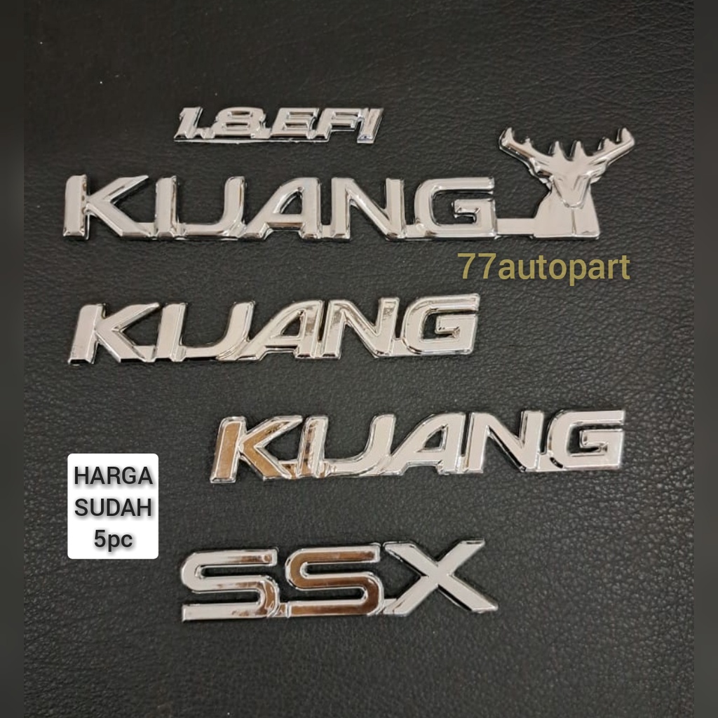 emblem logo mobil kijang kapsul set 5pc pilihan type lgx lsx sgx ssx