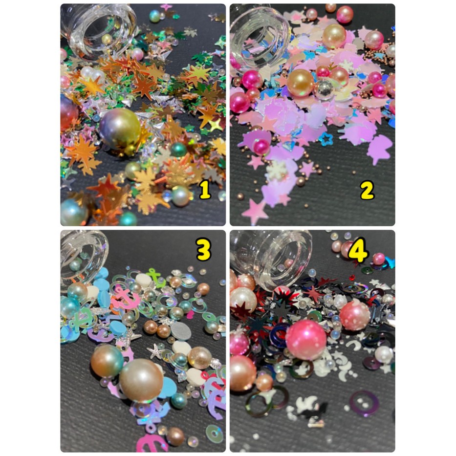 Mix fancy sprinkle dekorasi kerajinan tangan dekorasi nail art