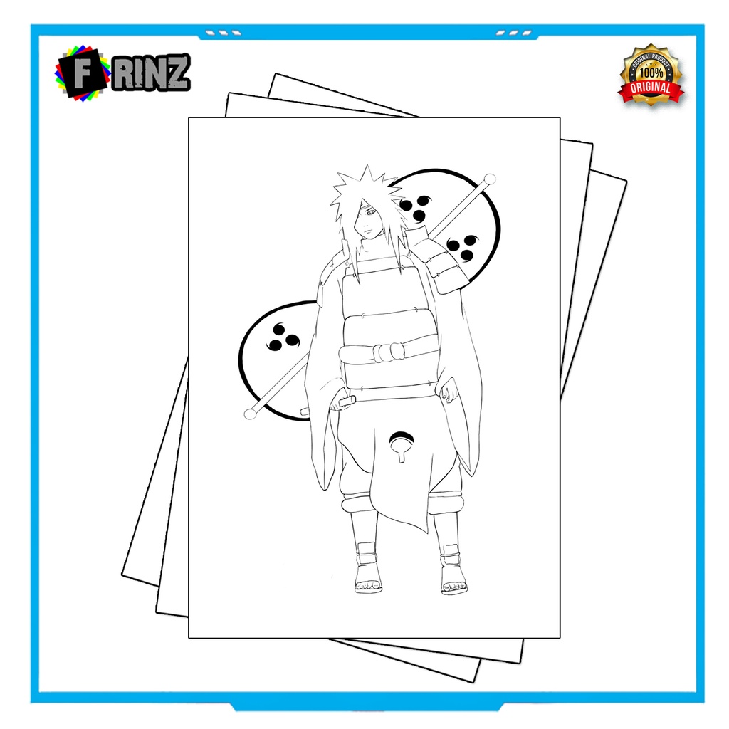 Gambar Sketsa Mewarnai ~ 11 . Naruto Part 1 / Seketsa Lukis / Drawing Sketch / Menggambar-18