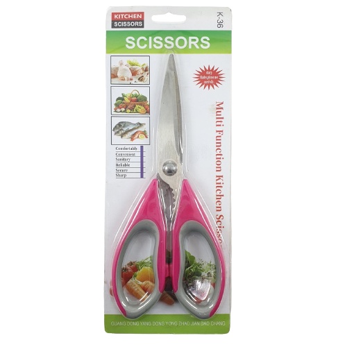 Gunting Serbaguna 22cm Stainless Steel Scissors Kertas Dapur K36