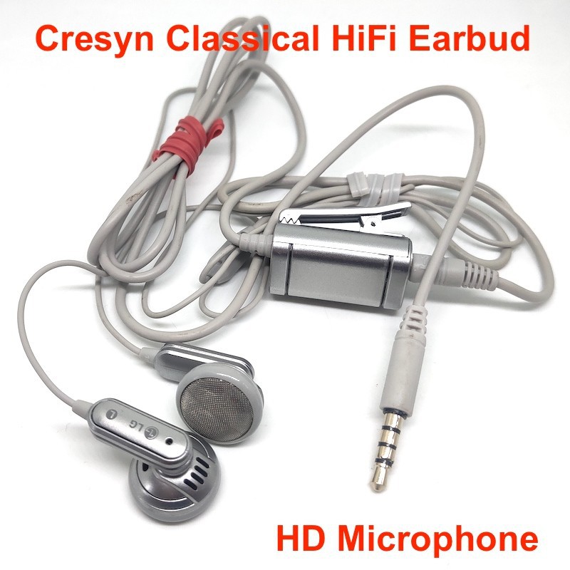 Classical HiFi Earbud LG Headset With HD Microphone Made By Cresyn