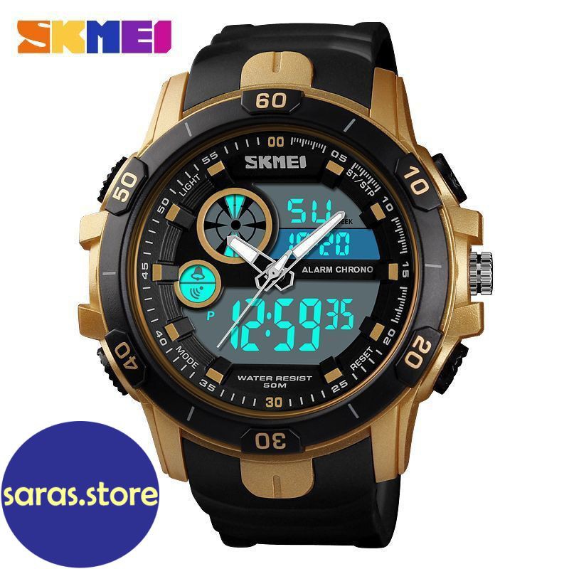 Original SKMEI 1428 ORIGINAL Jam Tangan Pria SKMEI Digital Analog