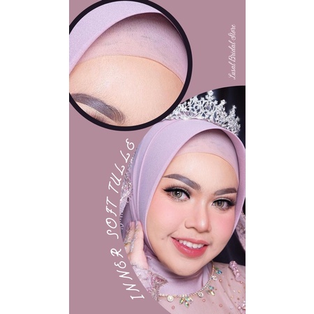 Inner super Soft Tulle INSTAN Bandana By Adelus penutup rambut halus di dahi
