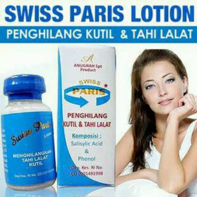 (BAYAR DI TEMPAT) OBAT PENGHILANG KUTIL DAN TAHI LALAT SWISS PARIS LOTION ASLI TERMURAH ORIGINAL