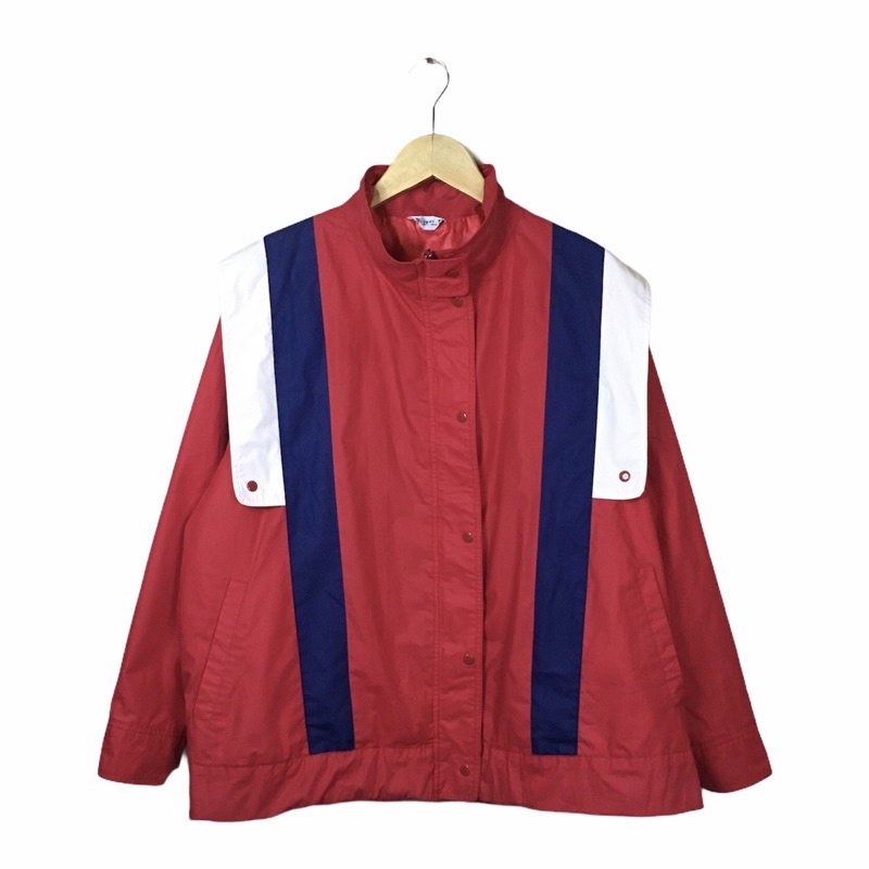 Jaket vintage colorblock preloved