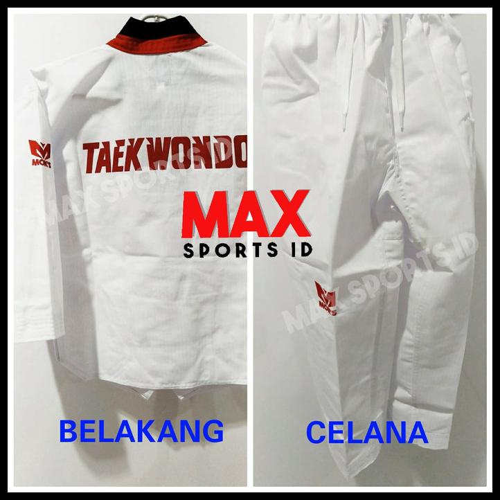 Dobok Moks Young Fighter Junior Seragam Taekwondo Kerah Poom