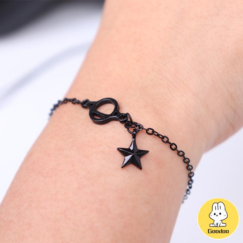 Planet Pelajar Sederhana Mewah Ringan Bintang Berujung Lima Gelang Segar Kecil Cocok untuk Semua -Doo