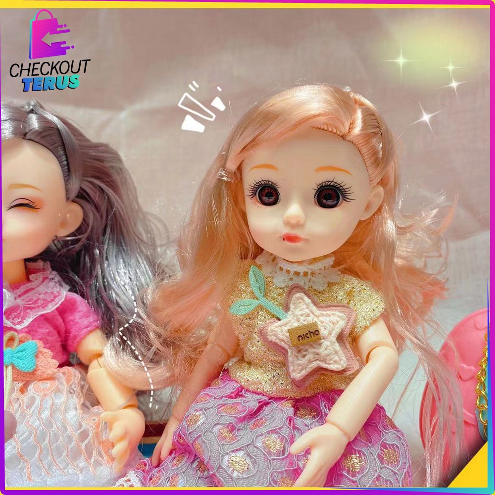 CT M204 Mainan Boneka Princess Dress 2IN1 Boneka Putri Imut Cewek DIY Doll 2IN1 Anak Perempuan Lucu