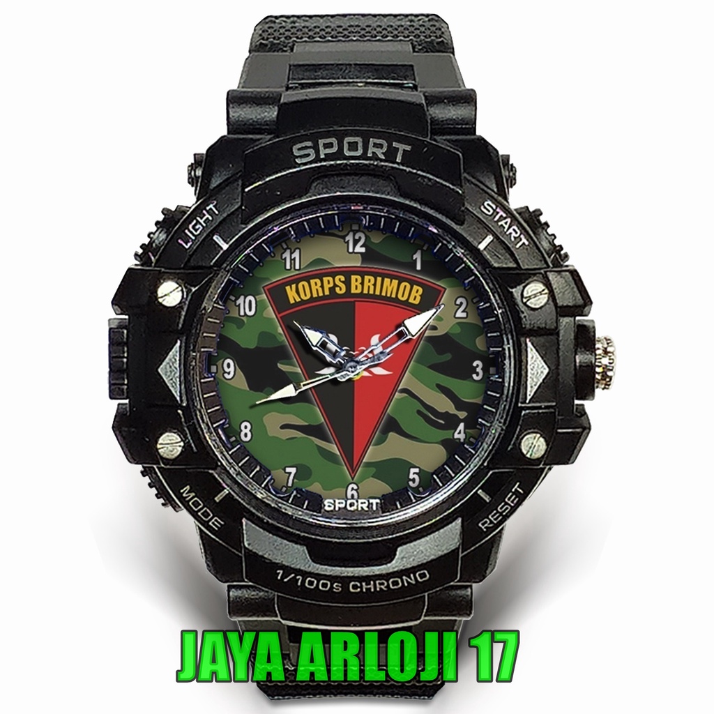 (Istimewa) JamTangan Custom KORPS BRIMOB - 2 (Keren)