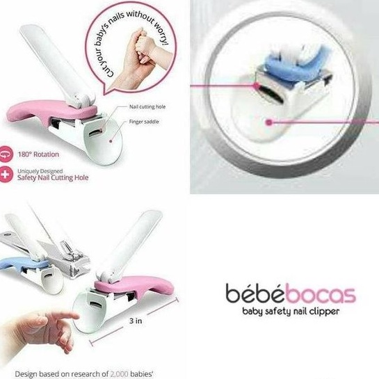 Bebebocas Baby Safety Rotary Nail Clipper/Gunting KUKU