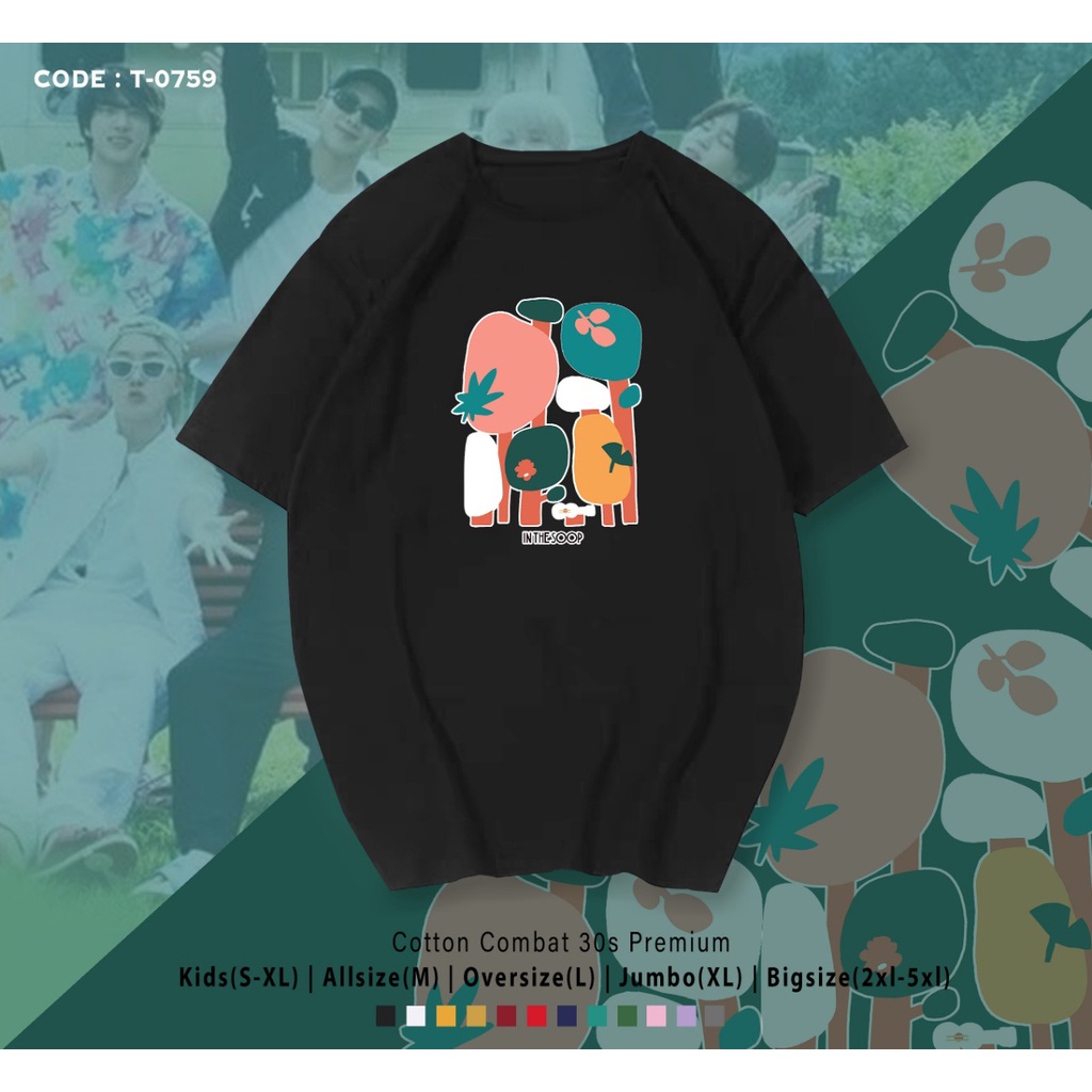 T-SHIRT / KAOS K-POP / ARMY INDONESIA / BTS / REAL PIC / IN THE SOOP 2 / KOREA REALITY SHOW