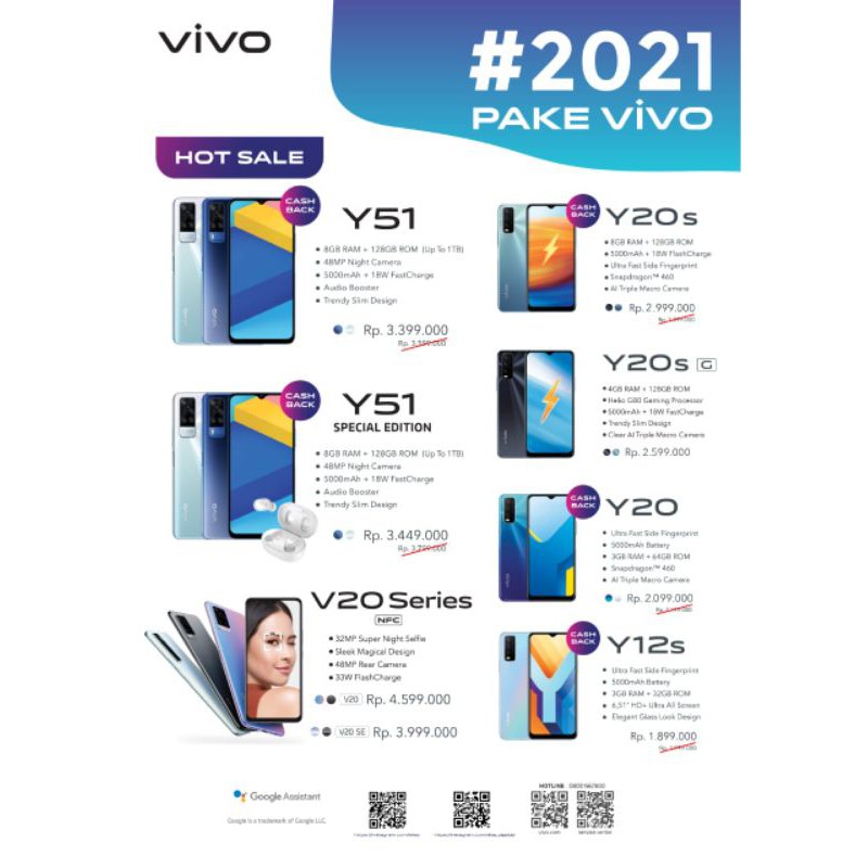 Vivo Y20SG 4GB 128GB BNIB GARANSI RESMI Original handphone VIVOY20SG Termurah hp vivo y20sg