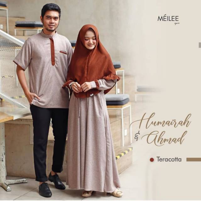 Baju Couple wanita laki laki couple jumbo pasangan Suami istri Gamis syar'i