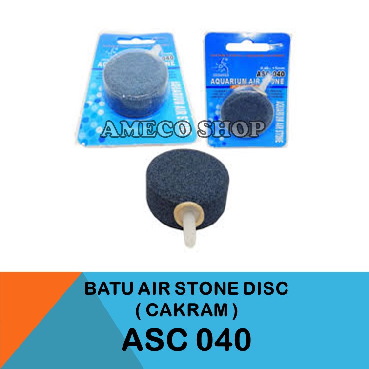 Batu Airstone Air Stone Aerator Buble Gelembung Disc Cakram ASC 040