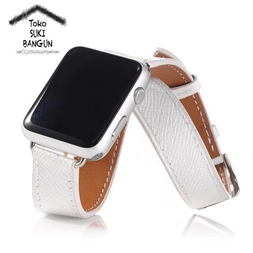 Strap Apple Watch Series Ultra 8 7 6 5 4 3 2 1 49mm 45mm 44mm 42mm TALI JAM NEW MODEL DOUBLE TOUR Leather