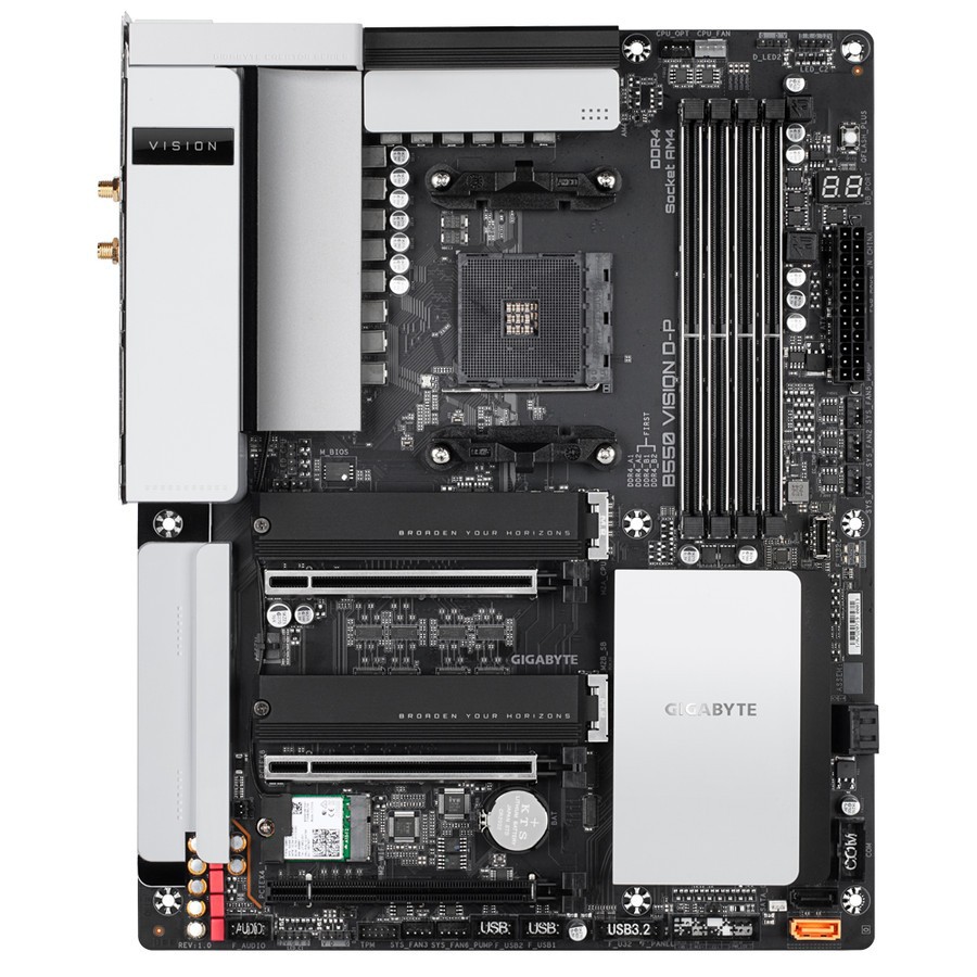 Gigabyte B550 Vision D-P (AM4, AMD Promontory B550, DDR4, USB3.2)