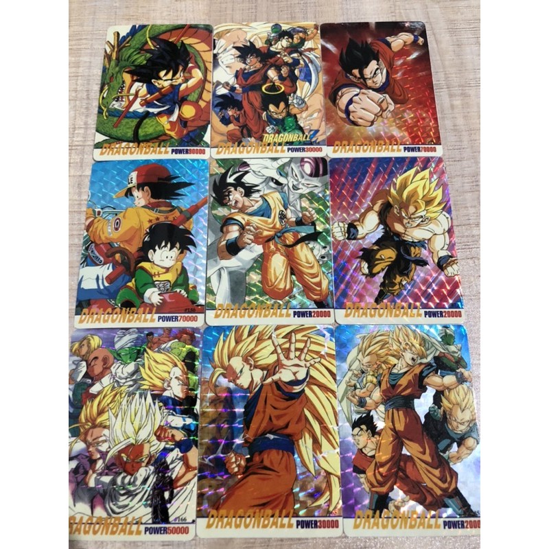 Kartu dragon ball sticker hologram