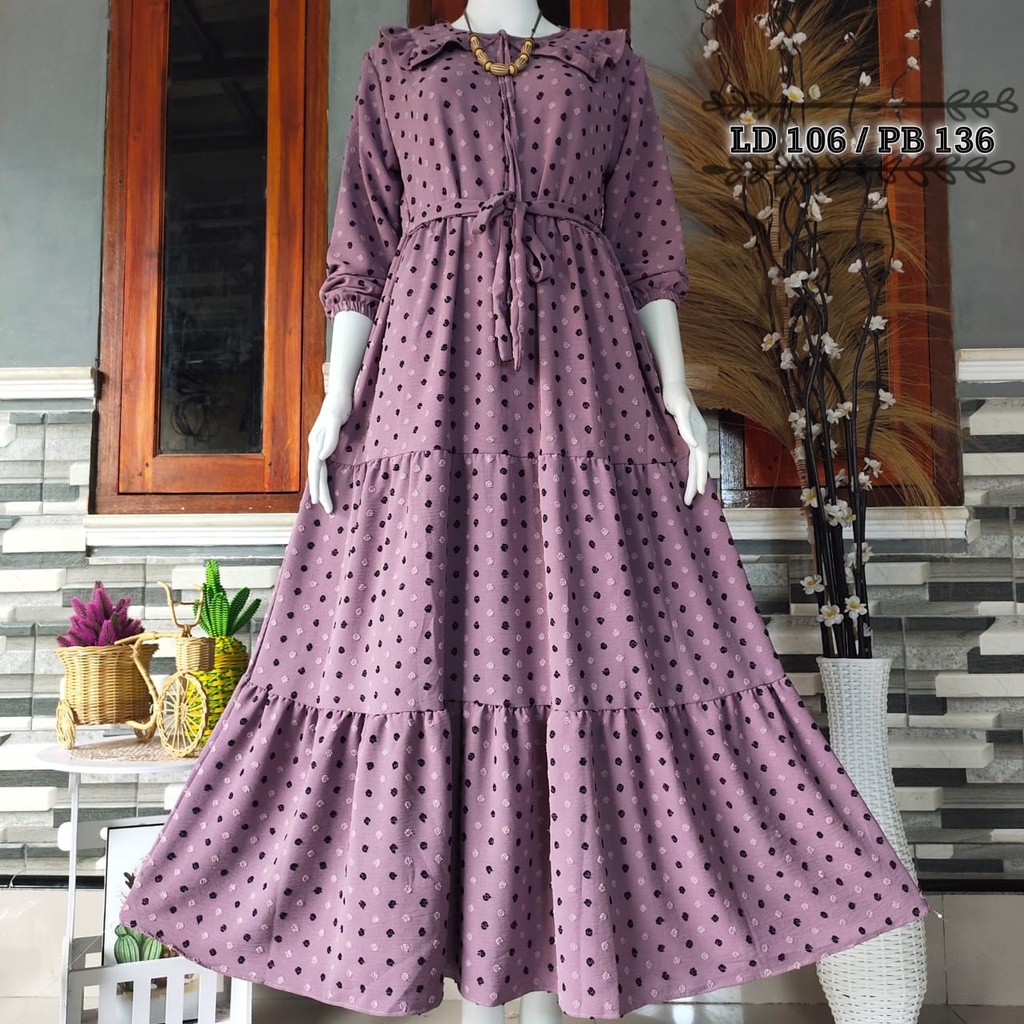 TGC Gamis Uragiri Timbul / Uragiri Trunton / Busui / Crinkle Uragiri Dress Muslim