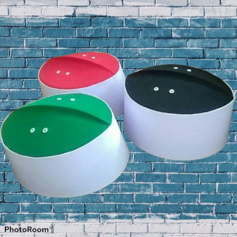 Peci putih asagofah kupiah haji putih polos songkok hitam