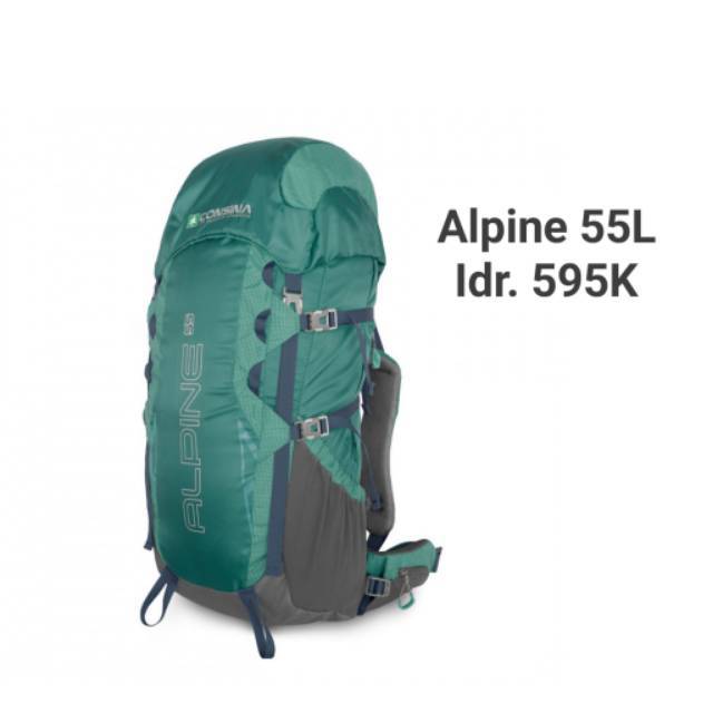 Carrier tas gunung consina alpine 50 55 liter hiking camping original