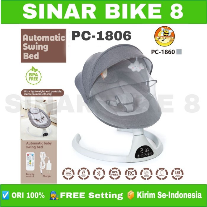 Baby Swing Bed PACIFIC PC 1860 Kasur Ayun Anak Bayi Otomatis