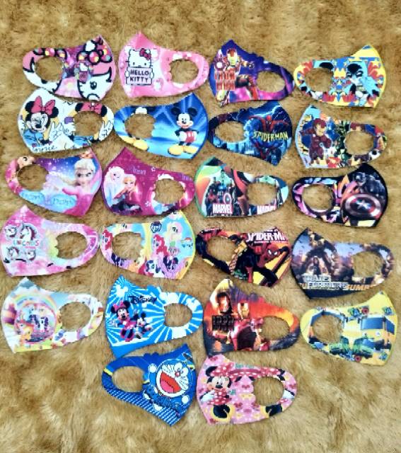 masker scuba Karakter Anak / masker Anak Karakter