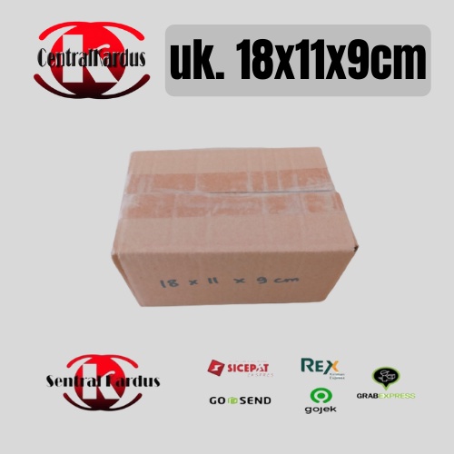 

(ISI 10 PCS ) KARDUS SINGLE WAL / BOX UK 18X11X9CM Termurah kardus medium polos/KARDUS | KARTON | DUS BOX POLOS | BARU -centralkardus