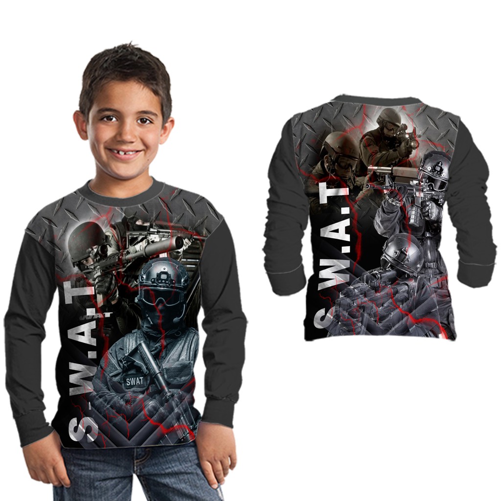 ARMY - SWAT Kaos Jersey Anak Laki-Laki PRINTING Free Name