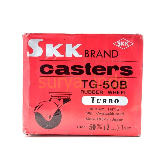 RODA KARET ETALASE LEMARI TROLI / TROLLEY 2&quot; SKK TG-50B CASTERS 1 SET