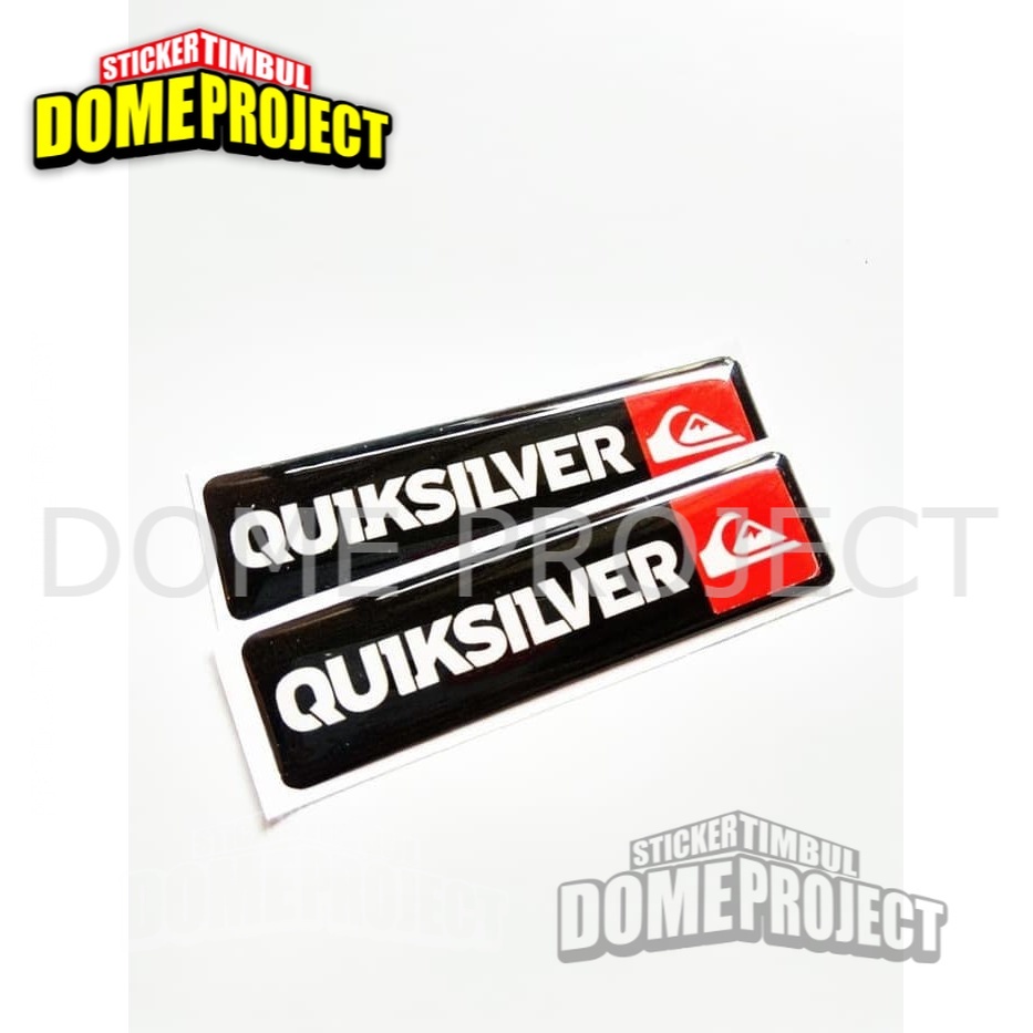 Stiker Motor Timbul Emblem QUIKSILVER STIKER MOTOR EMBLEM LENTUR AKSESORIS SEPEDA MOTOR