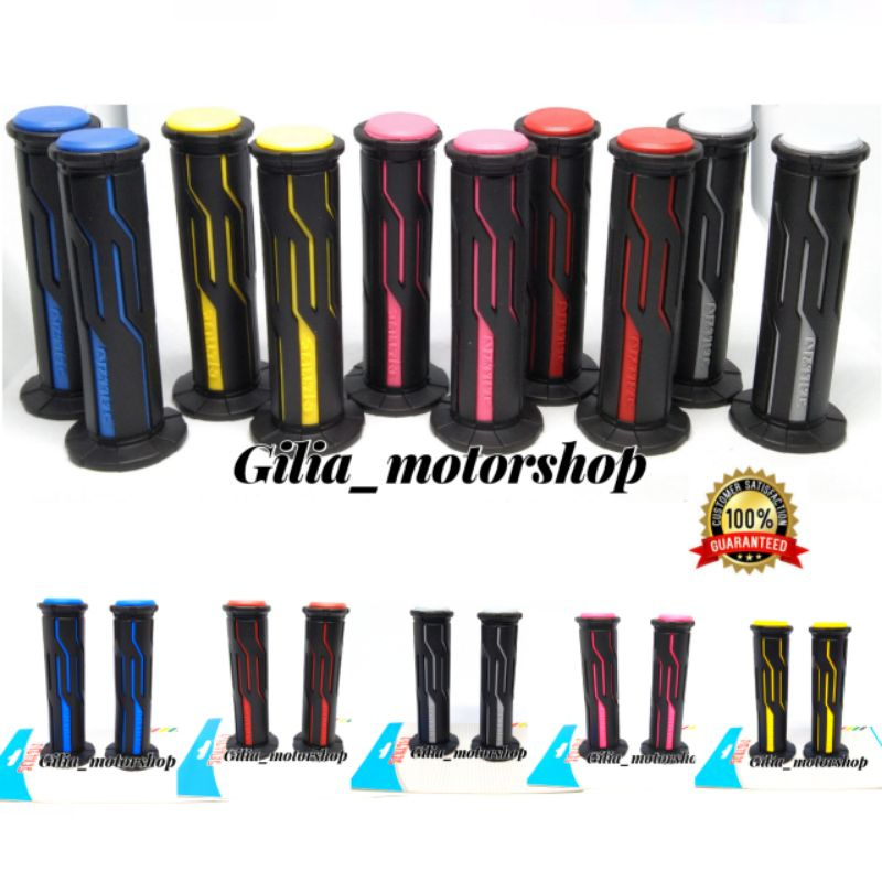 Handgrip Grip Thai garis laser kombinasi handfat karet 2warna grip Lembut Universal Beat Scoopy