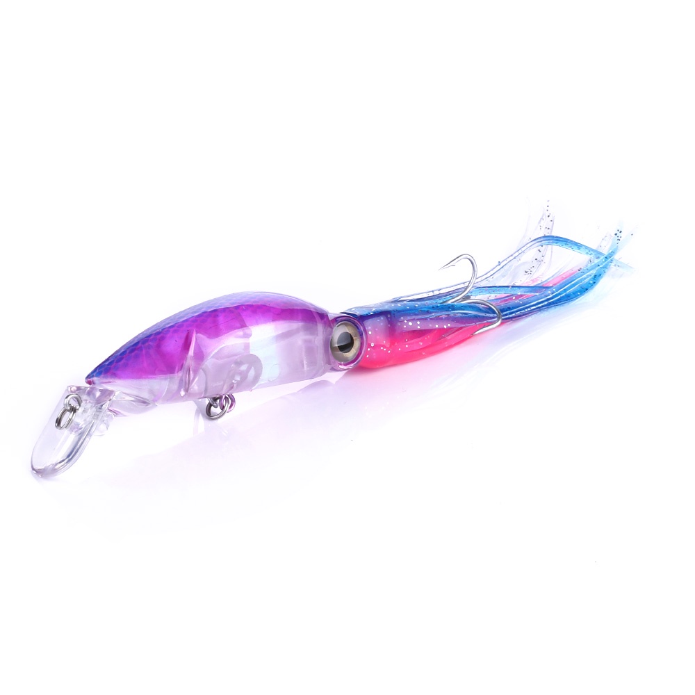 Hengjia 8 Pcs Umpan Pancing Hard Bait Bentuk Gurita Bahan Carbon Steel Berat 16.6g 8 Warna
