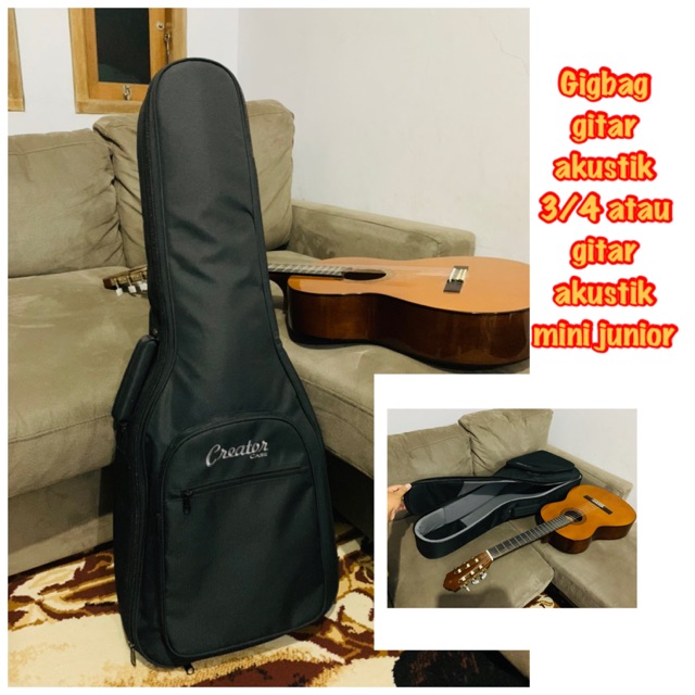 Gigbag gitar akustik 3/4 atau gitar junior