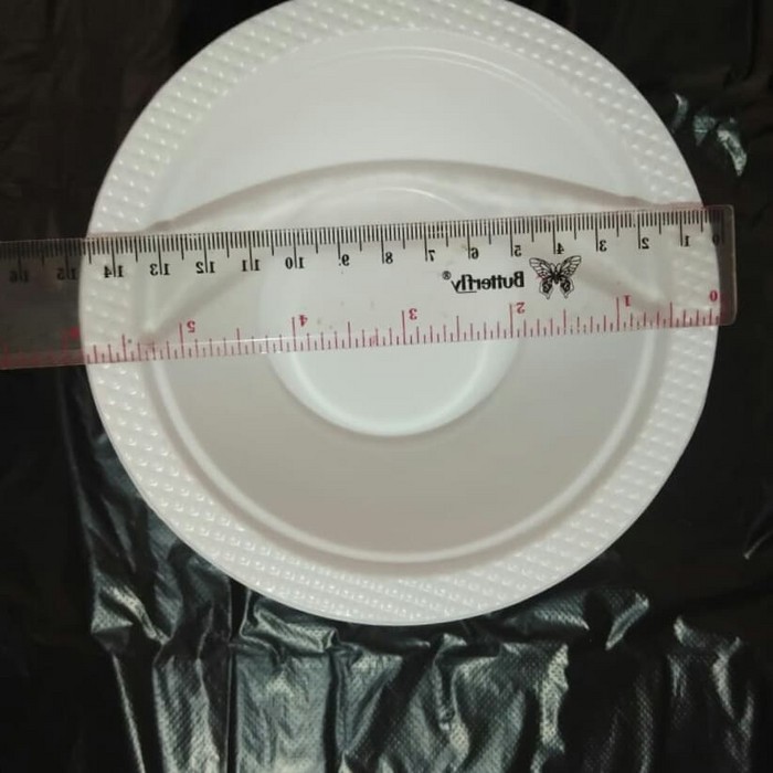 Mangkok plastik/Mangkok makan plastik putih susu M6