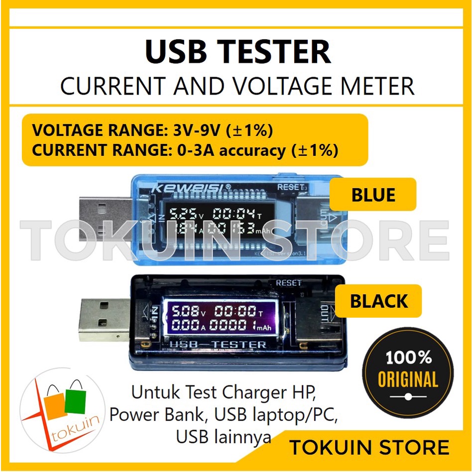 USB Multi Tester Digital Multimeter Doctor Volt Ampere Meter Charger