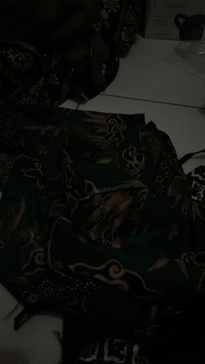 Batik Wanita Asj Sa Hrb026 Kenongo Pekalongan Sogan Tulis