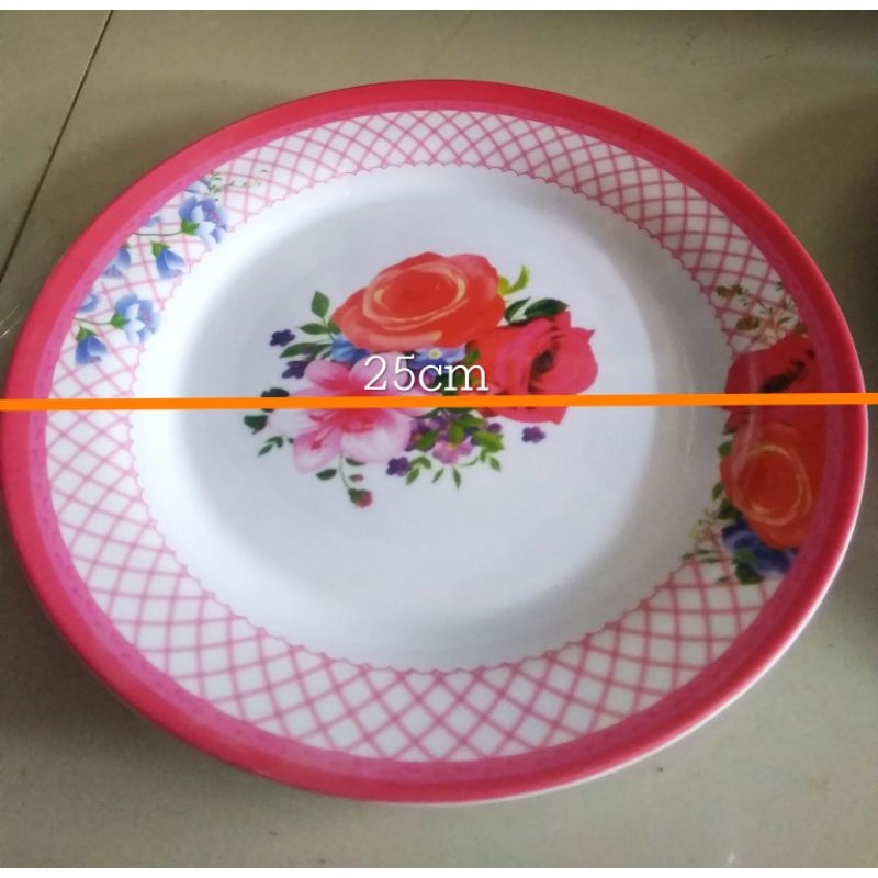 PIRING MELAMIN BESAR/ PIRING MELAMIN CEPER/ PIRING MELAMIN MOTIF
