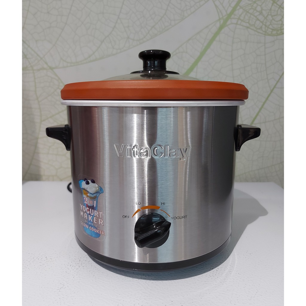 VITACLAY PEMBUAT YOGURT &amp; BUBUR / SLOW COOKER / YOGURT MAKER 2L