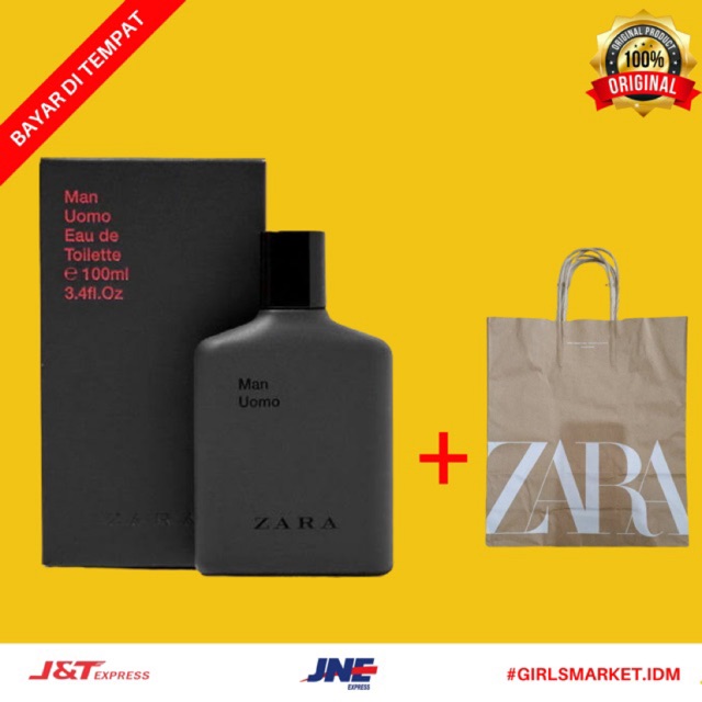 [ORIGINAL] PARFUM ZARA MAN UOMO TERLARIS ORIGINAL EROPA 100 ML FOR MAN | FREE PAPER BAG ZARA