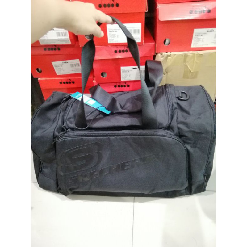 tas travel bag skechers original skechers Austin duffle Black tas gym tas travel bag skechers S788